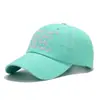 Boné de Baseball Lavado Inglês Boné Bordado com Letras Desgastadas Moda Versátil Protetor Solar Protetor UV Chapéu