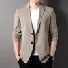 Comércio Exterior Verão Novo Casual Pequeno Terno Masculino Tamanho Grande Proteção Solar Estilo Leve Maduro Jaqueta de Terno de Negócios Estilo Leve