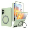 Capa para Celular Samsung Z Fold8Ultra Aplicável em Fronteiras com Suporte Magnético Giratório 360 Graus Dobrável Desconto de 20% Capa de Celular Empilhável