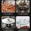 Base Giratoria para Mesa de Comedor Rodamiento Madera Maciza Tablero Redondo Grande Uso en Hotel Hogar Mármol Vidrio Centro Giratorio