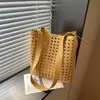 Bolso Cubo Retro Tejido de Gran Capacidad para Mujer 2026 Primavera Nuevo Versátil Textura de Alta Calidad Bolso de Hombro/Axila