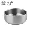 Louça de aço inoxidável dourado coreano tigela de sopa de isolamento térmico de camada dupla com tampa tigela de arroz Prato coreano Kimchi estilo coreano