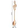 Colher de aço inoxidável 304 alto valor de cor colher de nota colher de sobremesa criativa de aço inoxidável colher de mistura colher de sorvete