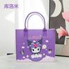 Nova Bolsa de Feltro Fofa com Estampa de Desenho Animado Sanrio Kulomi Bolsa de Mão de Feltro Bolsa de Presente em estoque Atacado
