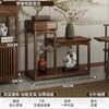 Nuevo Estante de Enchapado Estilo Chino Adornos para Salón de Té Estante de Exhibición Elegante Zen Sala de Estar Estante para Flores de Piso Almacenamiento de Macetas a Prueba de Humedad