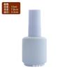 Frasco de esmalte de vidro 15ml esmalte escuro preto frasco de plástico transparente redondo com pincel frasco de vidro para esmalte