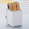 Porta lápices simple multifuncional al por mayor, estuche transparente para lápices, caja de almacenamiento de papelería para estudiantes, oficina en casa, escritorio
