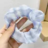 Scrunchie de rede de renda de bolinhas novo estilo coreano com um toque vintage e sofisticado, adequado para rabos de cavalo, um acessório de cabelo para meninas