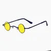 Gafas de sol de metal con montura redonda estilo República de China, Gafas redondas retro de príncipe, Gafas de sol punk hip-hop con montura ultrachica, Retro británico