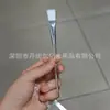 Pincel para Máscara de Cabelo com Haste de Cristal Transparente Ferramenta de Beleza DIY Pincel de Maquiagem Cabelo Macio de Nylon Pincel para Máscara de Cabelo Pequeno Cabo Longo