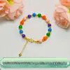 Pulsera de Plata Pura 999 Esmaltada de Colores Hielo Triturado Frijol Arcoíris con un Toque de Lujo Ligero y de Alta Gama, un Regalo para Mujeres