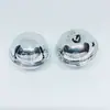 4cm cm campana decorativa navideña brillante llavero accesorios manualidades metálicas campana de cinco estrellas venta al por mayor