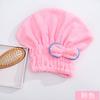 Touca de Cabelo Seco para Mulheres, Espessada, Super Absorvente, Secagem Rápida, Touca de Banho de Veludo Coral para Cabelo Comprido, Turbante Bonito com Laço, Toalha para Cabelo Seco