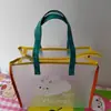 Bolsa de Mão de Gelatina em PVC Bolsa de Praia Bolsa Transparente Verão Feminina Viagem Bolsa para Celular Bolsa de Armazenamento Fofa Grande Capacidade