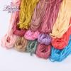 48 Lingotes 9MM Color Algodón Cuerda Plana Hueca Casual Pantalón Deportivo Cintura Cordón Pantalón Cuerda Suéter Sombrero Cuerda