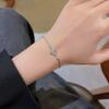 Pulsera ajustable deslizable de circonita de amor para mujer, nicho de lujo ligero, alta gama, para novia, joyería de mano personalizada al por mayor