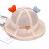Chapéu de bebê para proteção solar verão fino para meninos chapéu protetor solar infantil chapéu de sol respirável para meninos e meninas chapéu de pescador