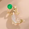 Broche de alta calidad, moda, elegante, lujo, elegante, corsage, sirena de agua dulce femenina, pin todo-partido, accesorios, en stock, venta al por mayor