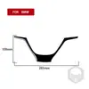 Adecuado para BMW X3 F25 F26 11-17 juego completo de interruptor de logo de volante interior de fibra de carbono negro piano