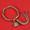 Thangka tejido Xizang reencarnación cuerda de mano mantra de seis sílabas pulsera ocho dioses tutelares joyería significado regalo