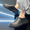 Zapatos de chef transpirables, antideslizantes, impermeables y a prueba de aceite, zapatos de cocina para hombre, zapatos de trabajo de primavera y otoño, zapatos de enfermera, botas de lluvia, zapatos de agua para mujer, negros