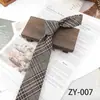 Corbata de Negocios para Hombre Ropa Formal Profesional 8cm Color Café Tela Tr Retro Corbata Anudada a Mano Color Sólido Corbata Rayada