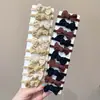 Marrom leite Alta Elástico Durável Faixa de Borracha Simples Elegante Faixa de Cabelo Corda de Cabelo 2025 Nova Corda de Cabelo de Couro