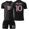 2526 Miami Jersey Não. 10 Messi Liga Futebol Uniforme Casa Crianças Rosa Terno Camisa