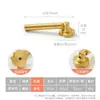 Novo Pingente Estilo Chinês Retrô Maçaneta de Gaveta de Latão Sólido, Puxador de Anel Dourado Antigo de Furo Único para Armário e Porta de Guarda-Roupa