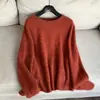 2025 Lana ~ Camiseta Básica de Cuello Redondo Cepillada Tejido Elegante Ropa de Punto para Mujer Venta al por Mayor H06Cs048