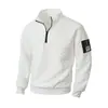 Chaqueta de Forro Polar de Venta Caliente Transfronteriza de Amazon para Hombre, Suéter Cálido de Cuello Alto a Cuadros con Cremallera