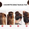 Venta directa de fábrica: Tortuga de pelo en forma de dona, tortita de pelo con cabeza esférica, accesorios coreanos para el cabello, herramienta para torcer el pelo con capullos de flores.