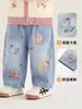 Ropa infantil Kaka Panda jeans para niñas pantalones para niños ropa de otoño pantalones rectos de otoño para bebé pantalones largos casuales para bebé