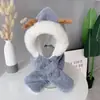 Gorro y Bufanda para Bebé Todo en Uno Otoño e Invierno Niños Bufanda para el Cuello Linda Gorro de Felpa Gorro Cortavientos de Invierno Protección para Orejas para Niños y Niñas