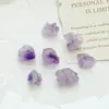 Pedra natural aquamaric pó cristal ametista contas soltas contas para pulseira trançada DIY acessórios para colar material