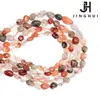 Jinghui DIY hecho a mano cuentas sueltas de cristal de pelo natural aleatorio 6m-12m cristal semiacabado joyería irregular