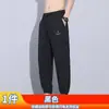 Pantalones Casuales de Seda de Hielo de Gama Alta para Hombre, Estilo Delgado de Verano, Transpirables, Holgados, Cómodos, Modernos, Versátiles, Elegantes Pantalones Jogger
