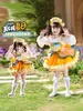 Vestido Lolita Floral para Niñas 2026 Nuevo Atuendo de Primavera, Otoño e Invierno para Cumpleaños Vestido de Hamburguesa Vestido de Princesa para Niñas de Verano