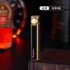 Nova roda de amolar chama oblíqua compacta portátil clássica elegante chama aberta personalidade isqueiro inflável fabricantes atacado