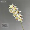 Flores Artificiales del Lugar de Origen, Orquídea Dendrobium de 9 Cabezas para Decoración de Salón de Bodas, Orquídea Phalaenopsis Asequible