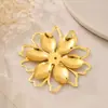Piezas florales doradas de Hanfu, accesorios para el cabello de estilo antiguo, pasadores para el cabello de novia, colgantes DIY, tocados de cabeza de loto de hierro, stock del fabricante disponible para venta al por mayor