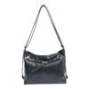 Bolsa Tote Simples de Grande Capacidade com Método Multi-costas Feminina 2024 Outono Nova Casual Versátil para o Dia a Dia Mochila Cor Sólida