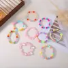 Pulsera Linda Infantil Cuentas Acrílicas Coloridas Tesoro de Niñas Perlas de Plástico Regalos Hechos a Mano Al por Mayor en Stock