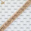 Bolsa de Cuerda Redonda Pequeña con Perlas de Arroz y Diamantes Completos Accesorios para Zapatos con Cordón de Diamantes de Imitación Accesorios para Sandalias
