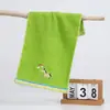 Al por mayor de fábrica toalla de algodón para niños toalla suave absorbente toalla facial para bebé toalla de dibujos animados lindos para niños
