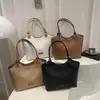 Bolso tote grande de capacidad, simple y elegante para mujer, nuevo bolso de hombro casual de moda 2026, bolso de hombro ligero