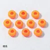 Cuentas Acrílicas para Rueda de 14 mm Cuentas Planas Chapadas con Color Agujero Grande Cuentas Sueltas Accesorios para Joyería DIY Material de Cuentas Espaciadoras para Manualidades
