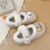 Pantuflas de algodón de invierno nuevas, extraíbles 2026, estilo slip-on, forradas de felpa, para mujer, lindas, de suela gruesa, cálidas EVA