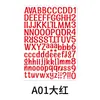 Adesivos de letras Transfronteiriços coloridos combinação de letras e números em inglês Adesivos DIY para copos de água e decoração de computador adesivos à prova d'água