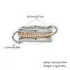 [Acero y Titanio de Cuerpo Completo] Anillos Europeos y Americanos Apilados Lisos, Anillos Elegantes Entrelazados, Joyería de Acero Inoxidable que No se Desvanece